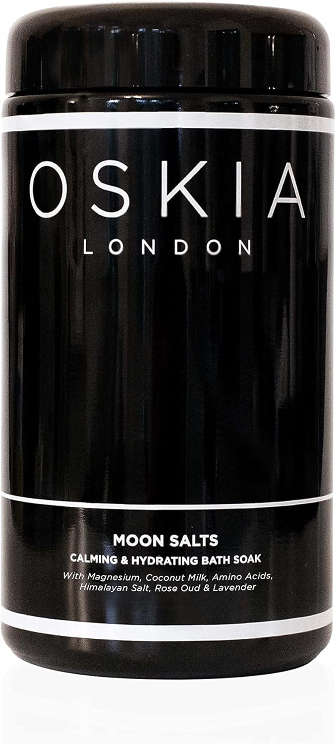 OSKIA Moon Salts Relaxing Bath Salts with Magnesium Rose Himalayan Salt for Skin Soothing Relaxation 500g