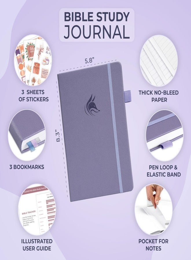 Clever Fox Bible Study Journal - Church Notes Notebook - Note Taking & Journaling Kit - Faith Based Religious Gifts & Accessories (Lavender) - Image 2