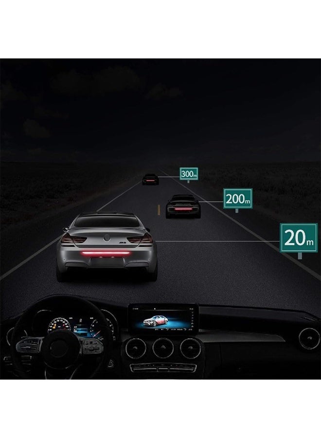 JZS Car Trunk Reflective Stickers, Anti-Scratch Bumper Guard Warning Cover, for Most Cars, SUVs and Pickups, Exterior Accessories, Red - Image 5