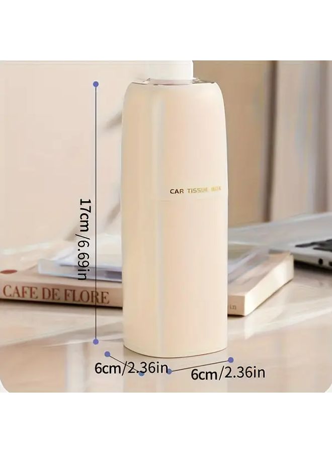 Black Car Tissue Box Holder for Console Armrest Storage Paper Cup Organizer - Image 3