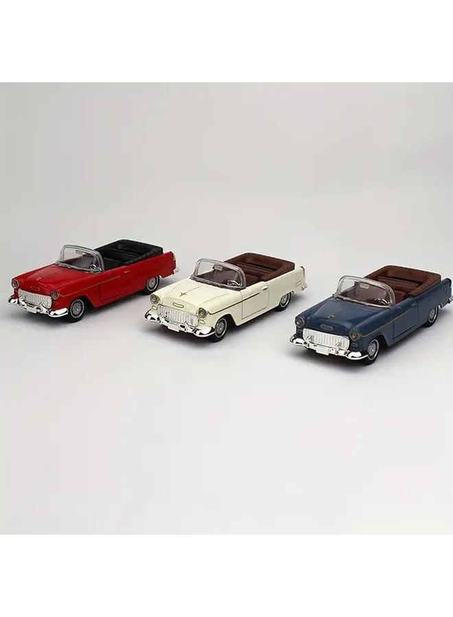 Blue Vintage Alloy Car Model Metal Dashboard Ornament Collection Gift - Image 2