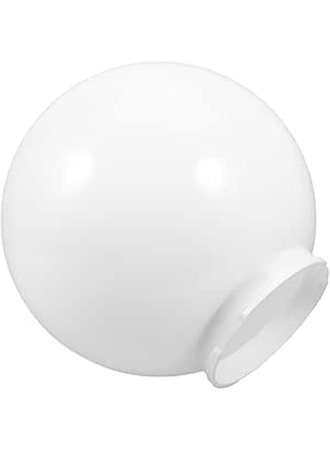 Acrylic Rounded Globe Lampshade Replacement Cover Milk White For Outdoor Garden Wall Fence Light - Image 1
