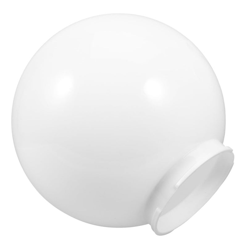 Acrylic Rounded Globe Lampshade Replacement Cover Milk White For Outdoor Garden Wall Fence Light - Image 2