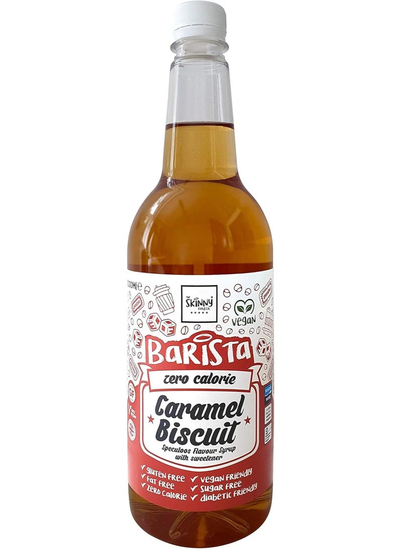 ذا سكيني فود كو باريستا شراب خالي من السعرات الحرارية، بسكويت الكراميل، 1 لتر