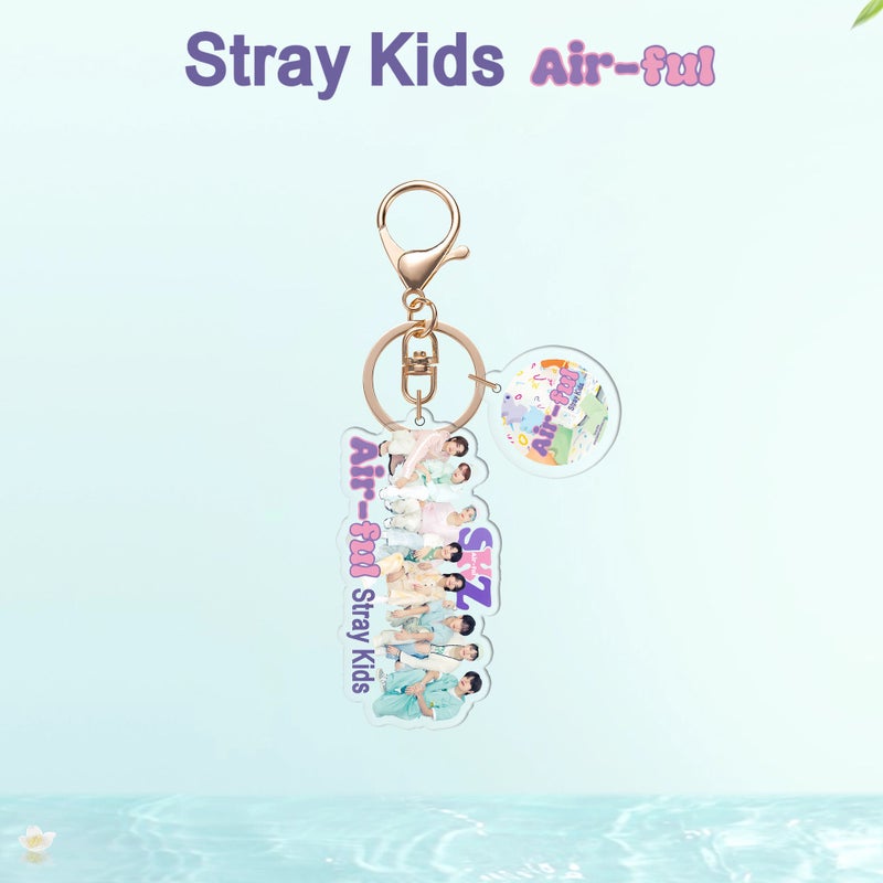 Straykids Acrylic Keychain "Air-Ful" Double-Sided Key Ring Bag Pendant Star Peripheral - Image 4