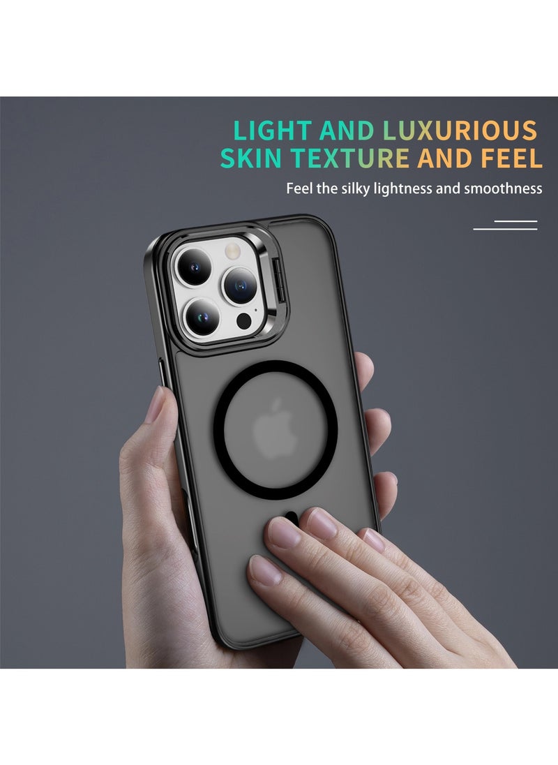 TEAM LUXURY - iPhone 16 Pro Protective Case, Compatible With MagSafe Built-in Stand iPhone Protective Case Scratch Resistant Back Case Classic Series Transparent - Image 1