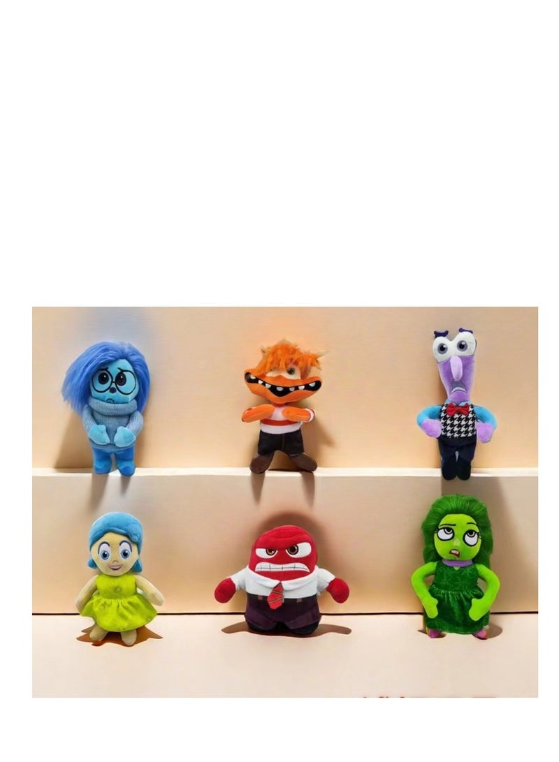 general Cute Inside Out 2 Plush  Toy for Movie Fans Gift, Soft Stuffed Figure Doll for Kids and Adults  Great Birthday  Choice for Boys Girls 6 pcs - Image 1