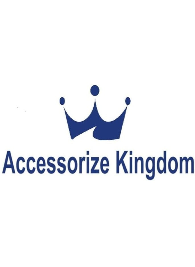 مملكة الإكسسوارات بلوزة ساري جاهزة من أكسسورايز كينجدوم برقبة دائرية وأكمام على شكل كوع من القطن والليكرا قابلة للتمدد للنساء أنيقة - Image 3