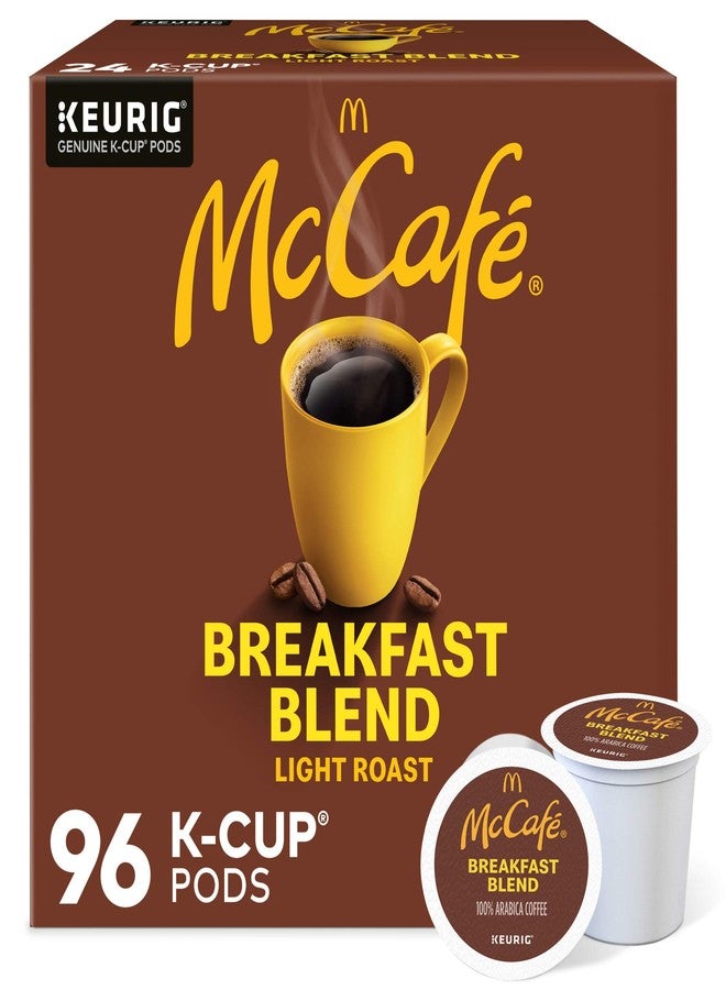 McCafe Breakfast Blend Coffee, Keurig Single Serve Keurig K-Cup Pods, Light Roast, 96 Count (4 Packs of 24) - Image 1