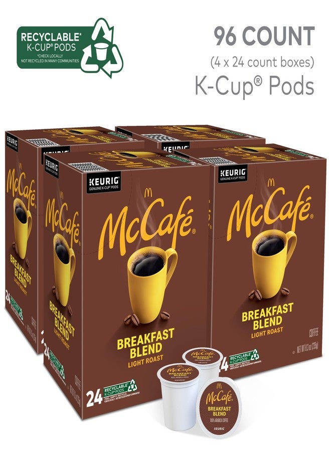 McCafe Breakfast Blend Coffee, Keurig Single Serve Keurig K-Cup Pods, Light Roast, 96 Count (4 Packs of 24) - Image 2