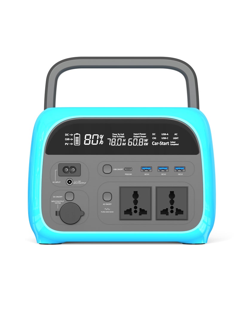 Generic Solar-Ready Outdoor Generator for Camping, Emergencies & Road Trips 500W Portable Power Station 4kg Ultra-Lightweight  50-Min Fast Charging  - Image 1