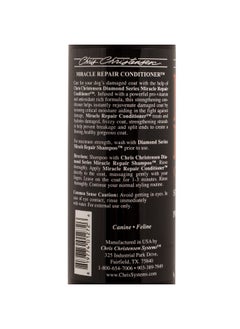 كريس كريستنسن بلسم إصلاح الكلاب من سلسلة Diamond Series Miracle Repair من Chris Christensen، للعناية بالشعر مثل المحترفين، تركيبة برو فيتامين، يوفر أقصى قدر من الرطوبة، للاستخدام على الكلاب والقطط، صنع في الولايات المتحدة الأمريكية، 16 أونصة  - Image 3