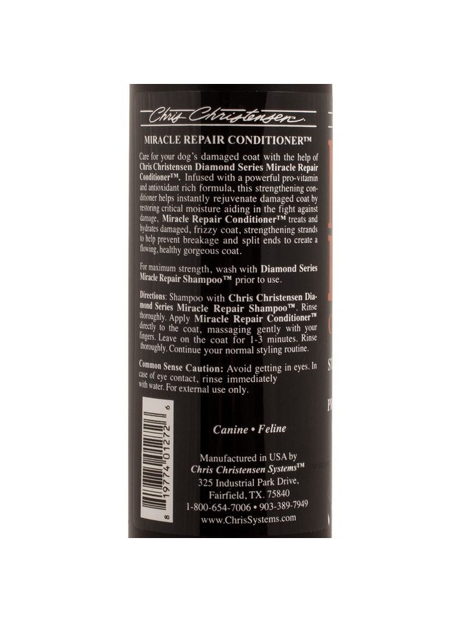 Chris Christensen Chris Christensen Diamond Series Miracle Repair Dog Conditioner, Groom Like a Professional, Pro-Vitamin Formula, Provides Maximum Moisture, Use on Both Dogs and Cats, Made in USA, 16 oz  - Image 3
