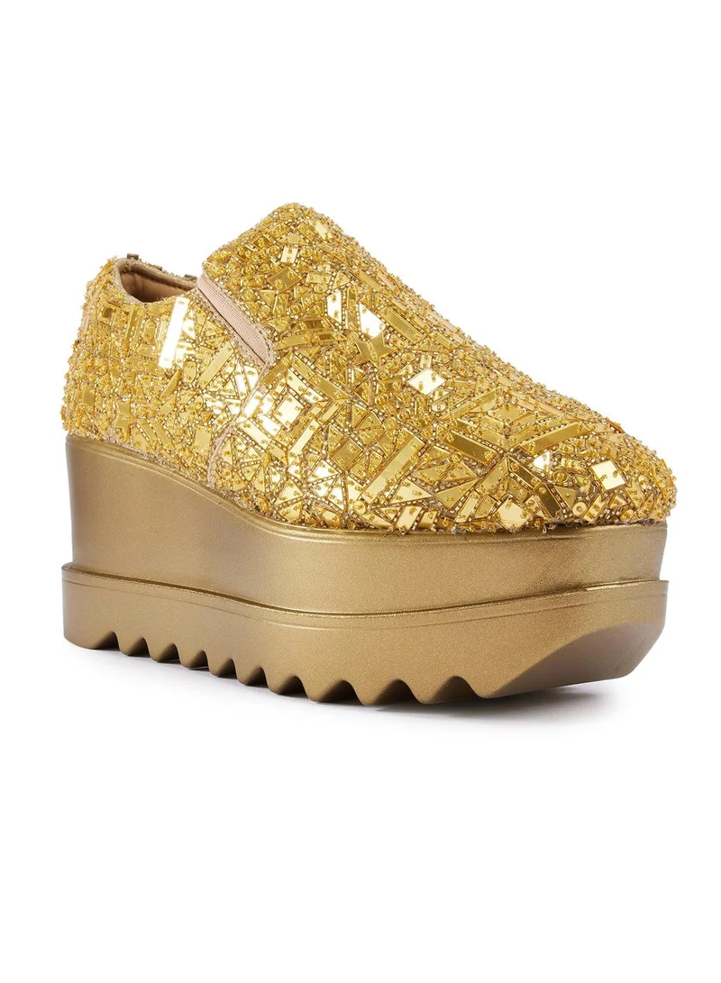 انآر حذاء رياضي Anaar Mosaic Wedge، حذاء نسائي فاخر للحفلات والمناسبات الخاصة