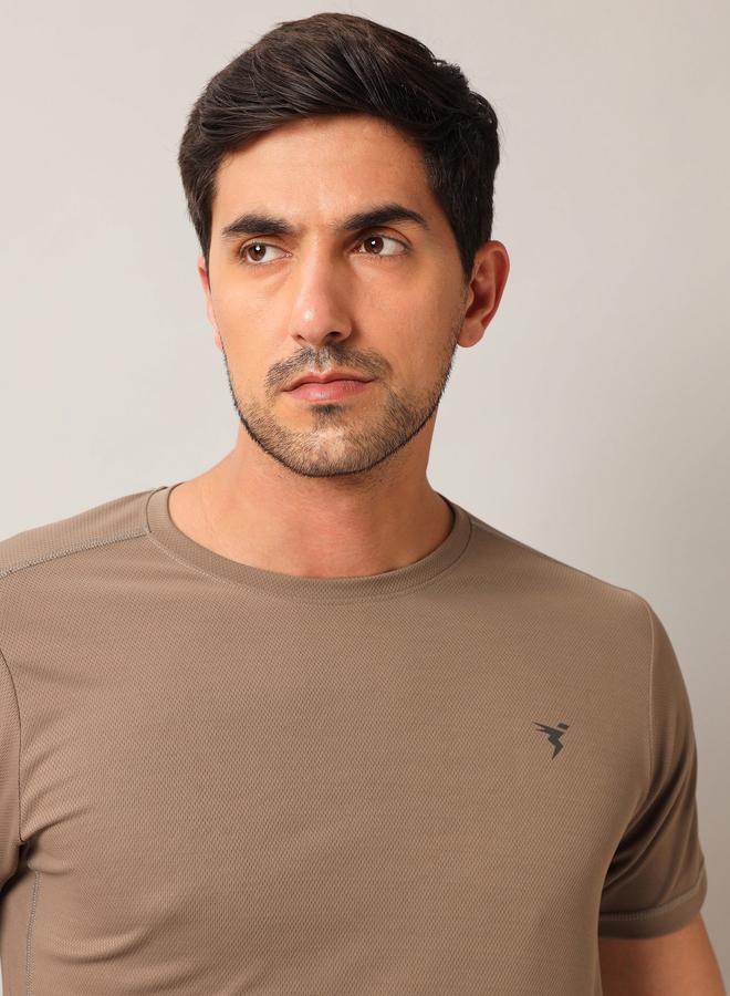 تكنوسبورت تيشيرت سادة بياقة مستديرة قصة ضيقة - Image 4