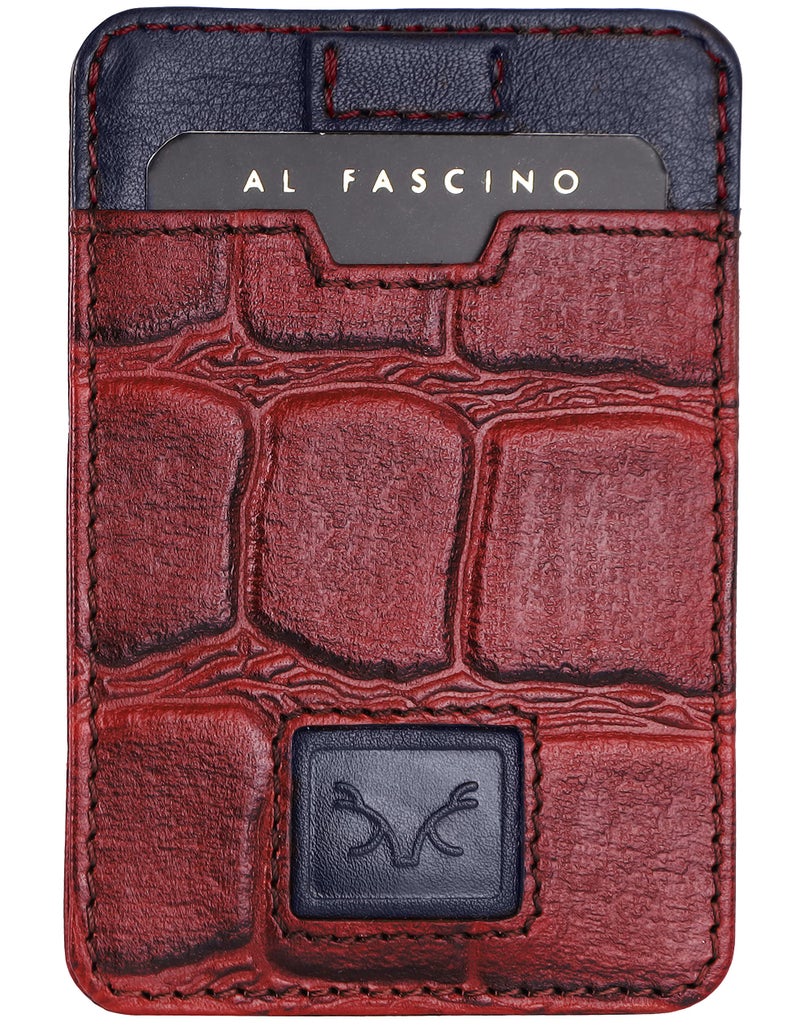 AL FASCINO Leather Credit Card Holder -Slim Minimalist Front Pocket RFID Wallet Leather Wallets for Men Wallet for Men - Image 1