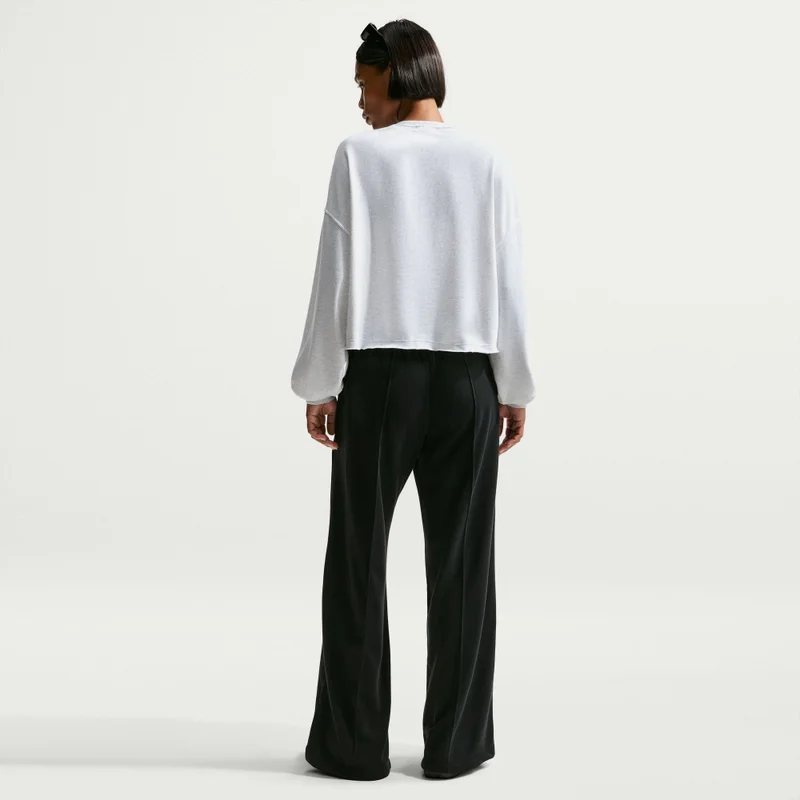 Nike Black Women's Sportswear Chill Terry Sweatshirt for Women | Best Price UAE