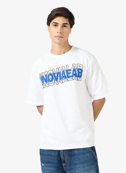 Graphic Crew Neck Oversize T-Shirt
