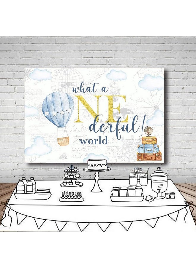 7X5Ft Adventure Happy Birthday Backdrop What A Onderful World Clouds Map Photography Backdground For Boys Happy 1St Birthday Party Banner Decorations Photo Booth Props - pzsku/Z049B92828159372C60A9Z/45/_/1703755405/049ffc11-93fd-4d20-8779-1d5716d2eff5