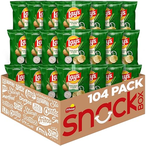 Lay's Lays Potato Chips Sour Cream  Onion 1 Ounce Pack of 104 - Image 1