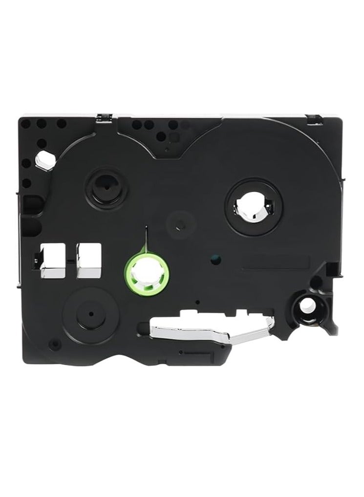 Terabyte 36 mm x 8 meter Compatible TZe Label Tape Cartridge for P-Touch Label Printers… (Black on Silver) - Image 3