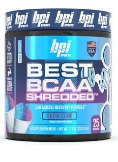 BPI Sports Best BCAA Shredded – Lean Muscle Recovery & Fat Burning BCAA Formula, Snow Cone Flavor - pzsku/Z049B96891818256760F9Z/45/_/1729930239/0ad9938a-4fa2-44d3-b8ab-66014c0d5e66