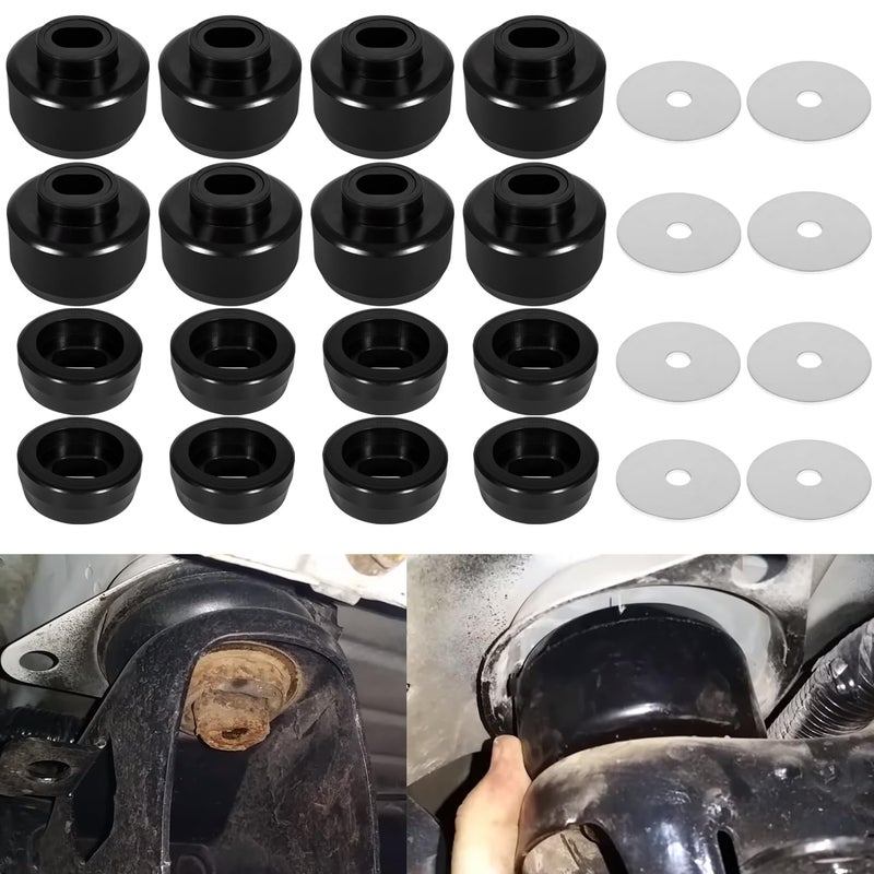 7141 مجموعة حوامل الجسم والكابينة لسيارة شيفروليه سيلفرادو سييرا 1500 2500 1999-2014 2WD4WD حوامل جسم بولي يوريثان