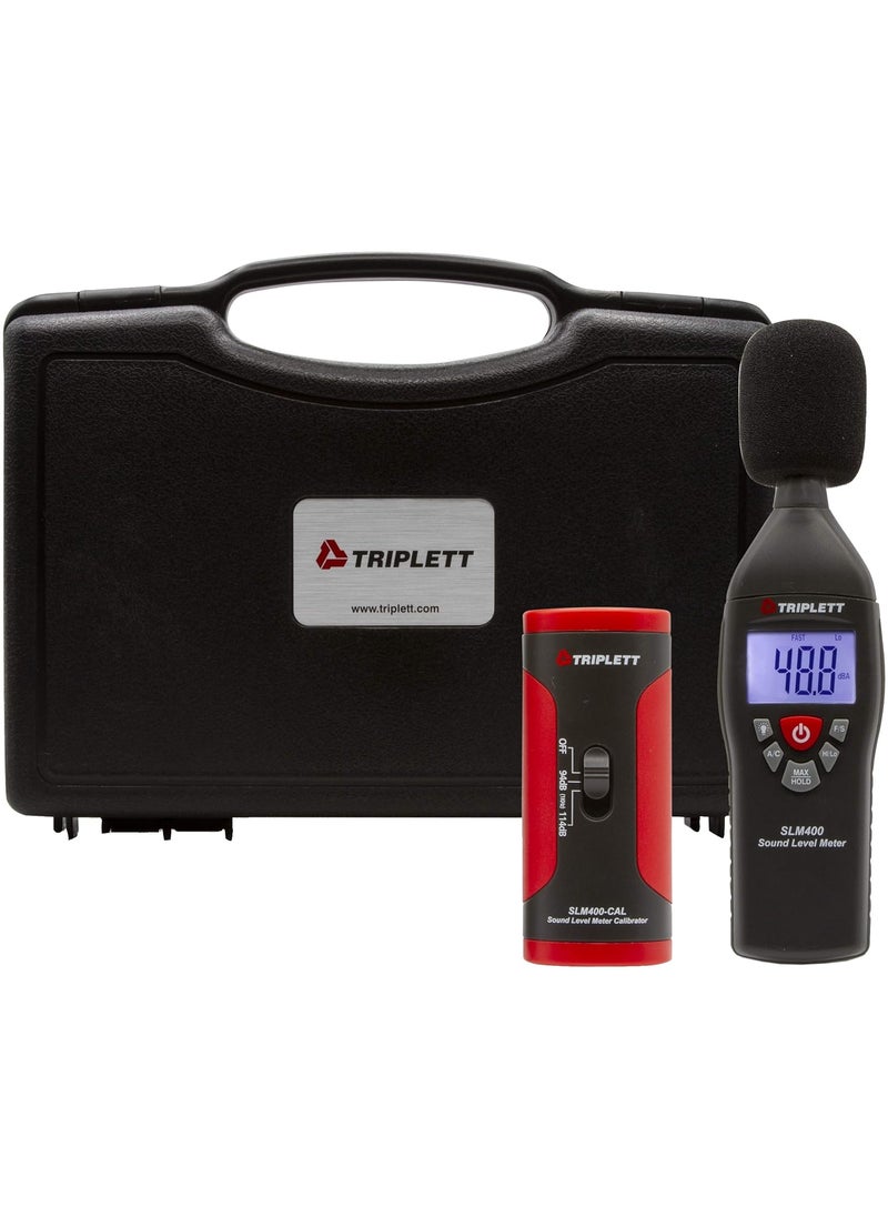 Triplett Triplett SLM400KIT Decibel Sound Level Meter with Calibrator 35 to 130dB  - Image 4