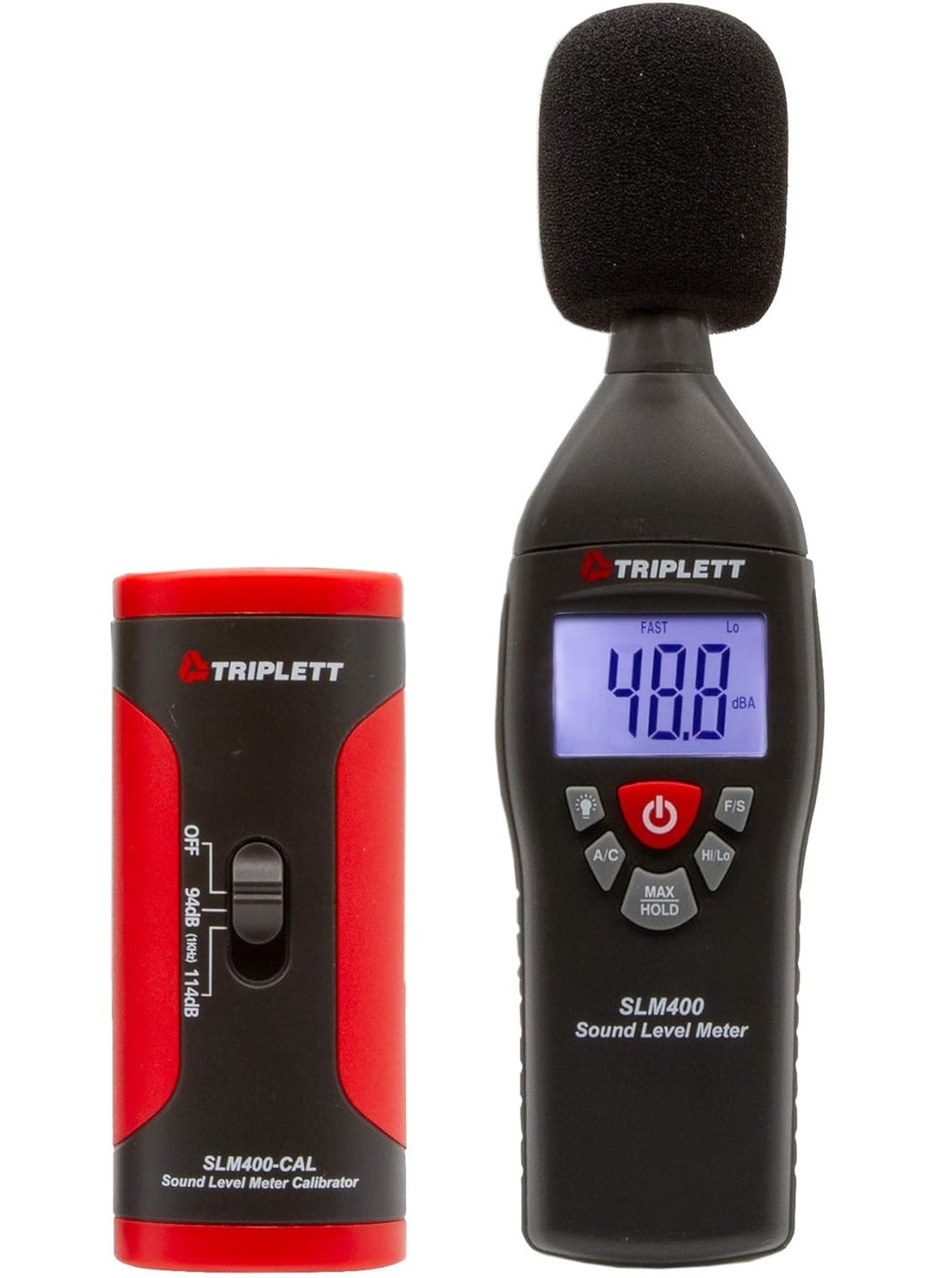 Triplett Triplett SLM400KIT Decibel Sound Level Meter with Calibrator 35 to 130dB  - Image 1
