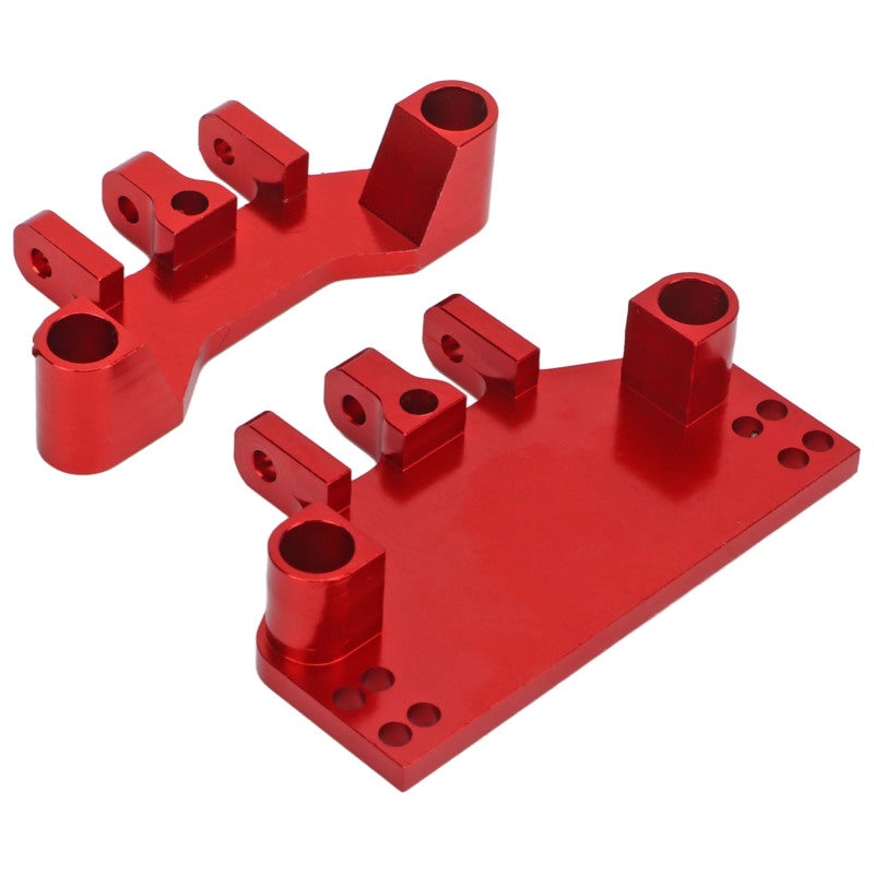 Red Aluminum Alloy RC Servo Mount Sturdy Metal Steering Gear Bracket - Direct Replacement with Mounting Screws for 1/12 MN86 Series RC Car Upgrade - Image 5
