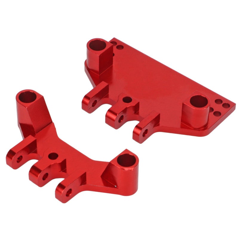 Red Aluminum Alloy RC Servo Mount Sturdy Metal Steering Gear Bracket - Direct Replacement with Mounting Screws for 1/12 MN86 Series RC Car Upgrade - Image 3
