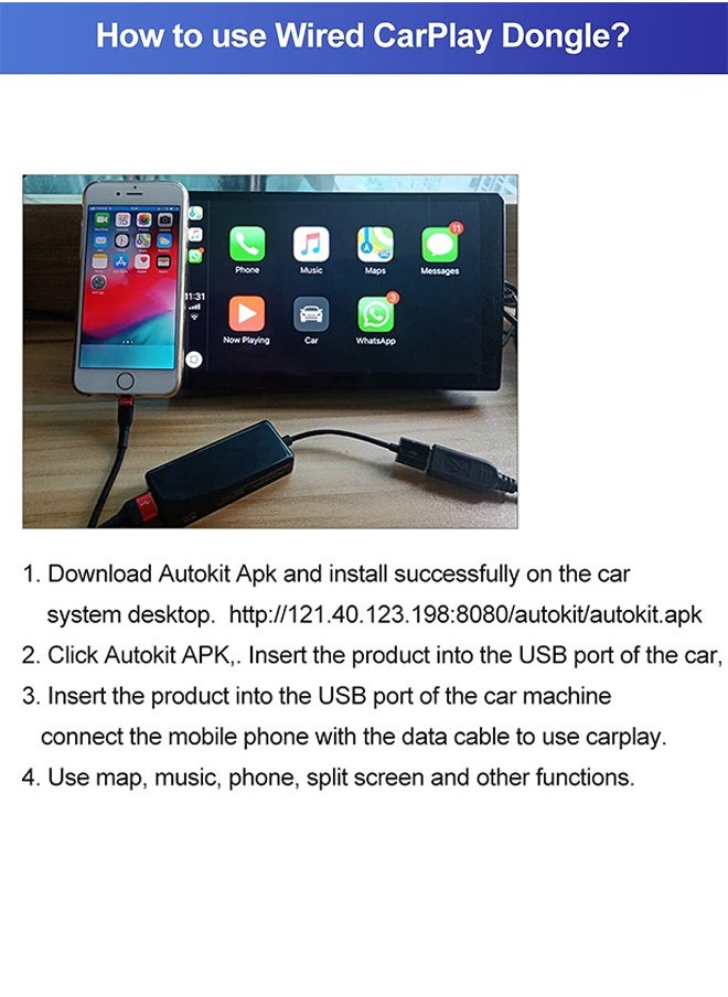 Carlinkit - Carlinkit Wired & Wireless CarPlay Android Auto Dongle for Modify Android Screen Car Smart Link - Image 1