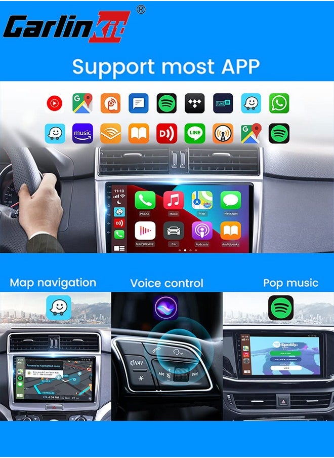 Carlinkit - Carlinkit Wired & Wireless CarPlay Android Auto Dongle for Modify Android Screen Car Smart Link - Image 1