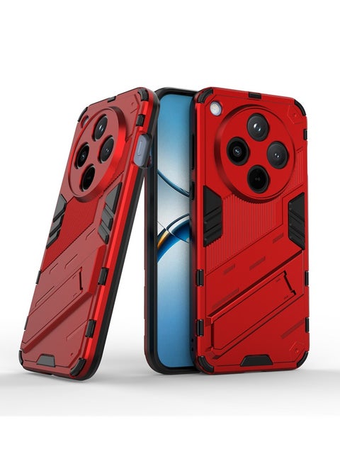 Cover for Oppo Find X8 PRO 5G, [High Anti-Drop] Frame Bumper Soft Silicone Ultra Thin Case, with Hidden Kickstand Foldable Stand