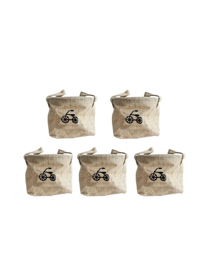 خمس قطع غير منسوجة من القماش الأواني حديقة لباد النبات أكياس زراعة - Image 1