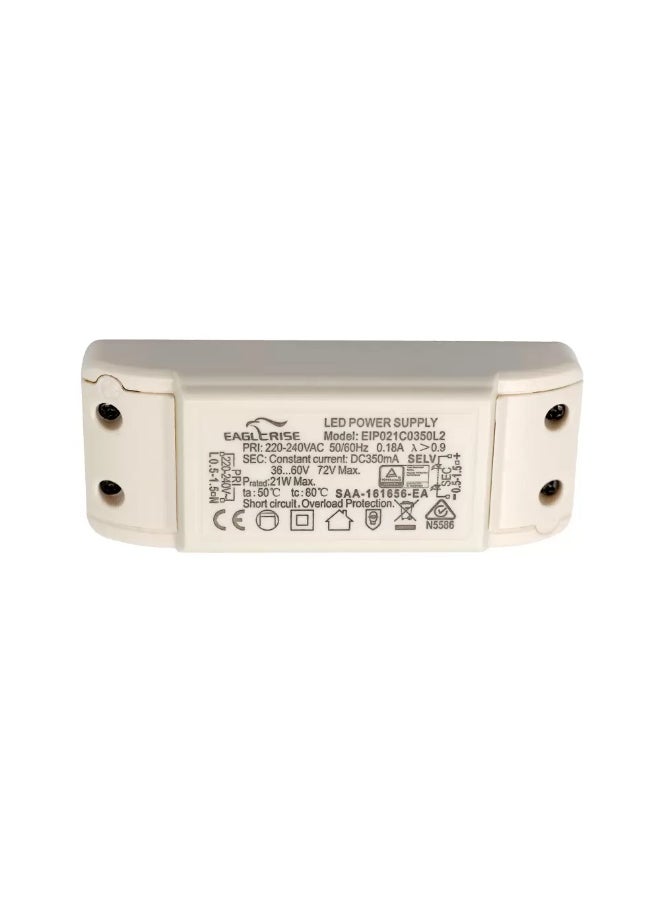 Elitco LED Driver, 14-21W, Output 36-60V DC - 350mA, Constant Current, IP20, 115 x 45 x 27.5mm 