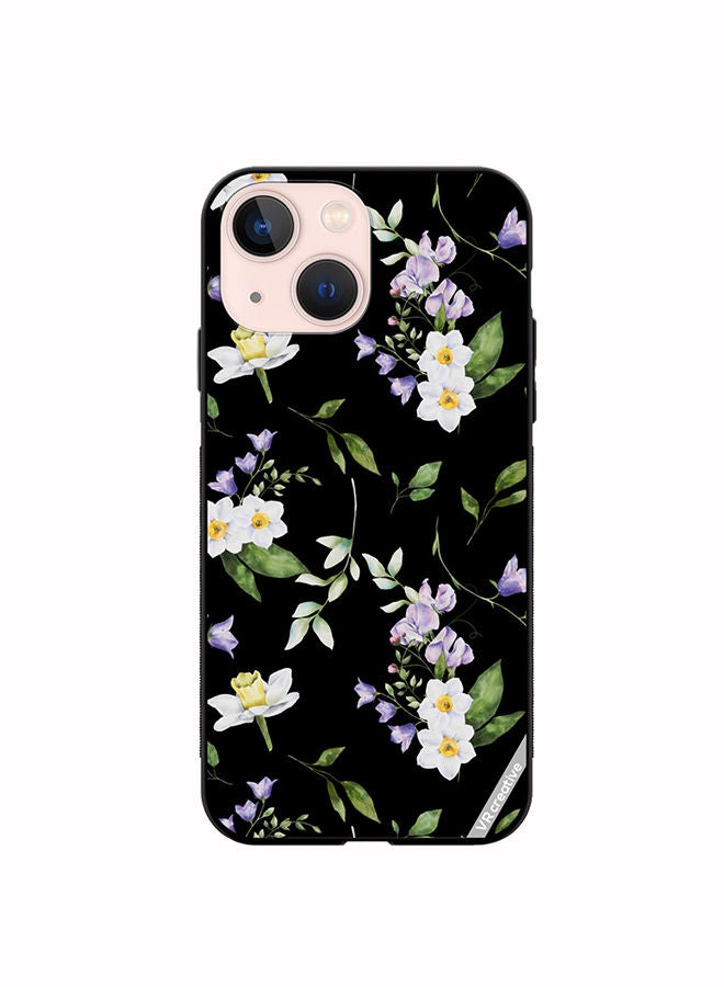 VR CREATIVE Protective Case Cover For Apple iPhone 13 mini Flower Design Multicolour - Image 1