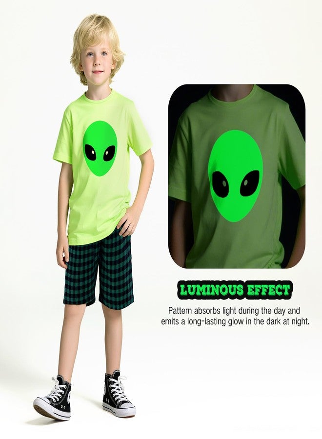 DIGI Halloween Costumes for Kids, Glow in the Dark Alien Costume, Halloween Cosplay Party Costumes for Boys 4-12T - Image 2