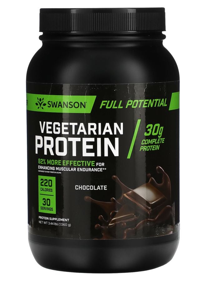 SWANSON بروتين نباتي بالشوكولاتة 3.44 رطل (1560 جرام)