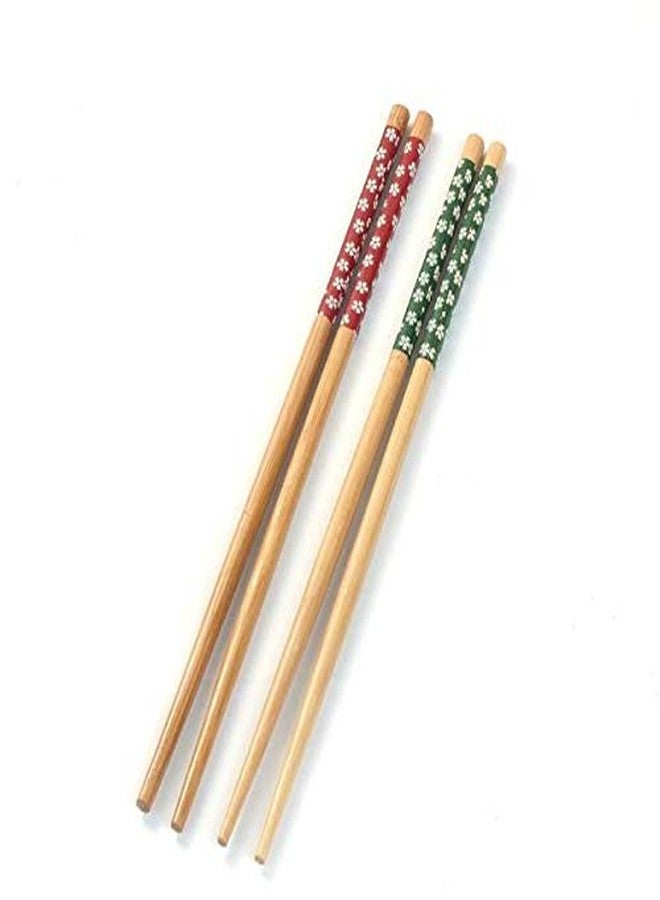 Big Box Wooden Chopstick Round Unique Design Handmade Wood Chopsticks Eco Friendly (2 Pairs) - Image 1