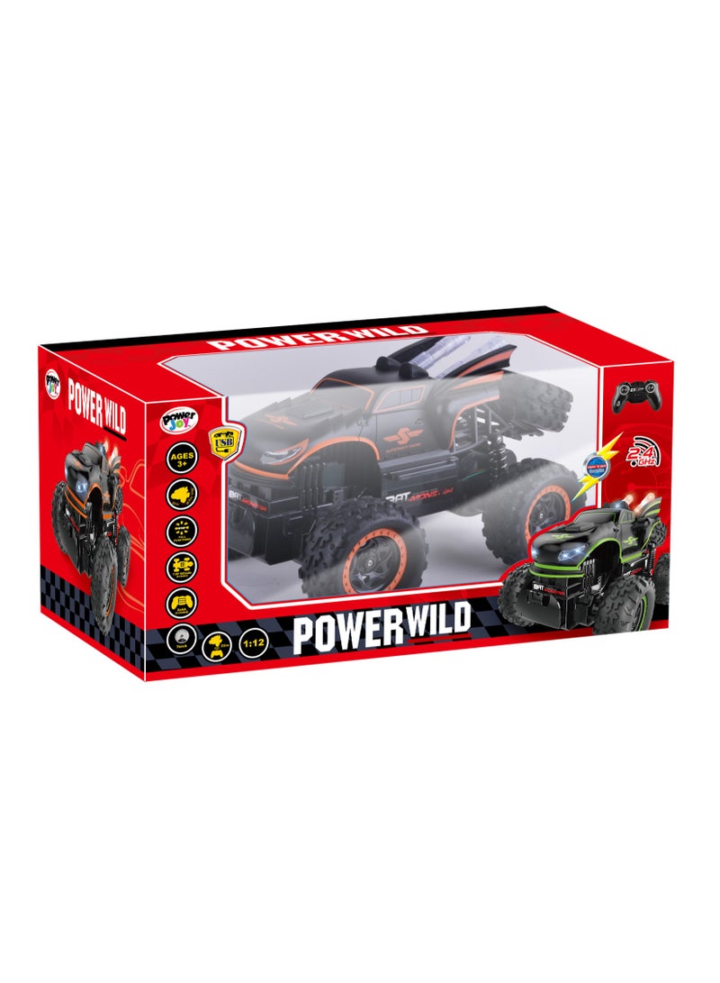 Power Joy Remote Control Monster Truck Power Wild 2.4G with Lights 1/12, Assorted 1 Piece (Style & Color May Vary) Each Sold Separately | Superior Off-Road Suspension| Buggy Car | Racing Car | Toy Vehicle | Gift for Collectors and Kids - Image 4