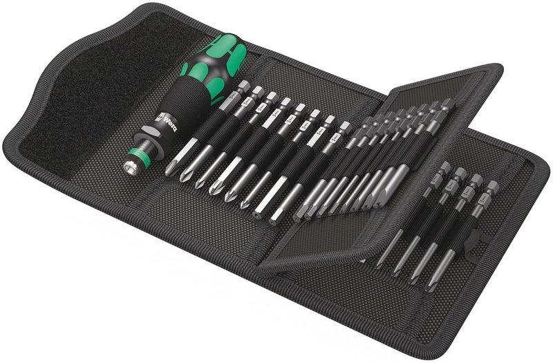 Wera Wera Kraftform Kompakt 62 Bitholding Screwdriver and Pouch Set, 33-Pieces  - Image 1