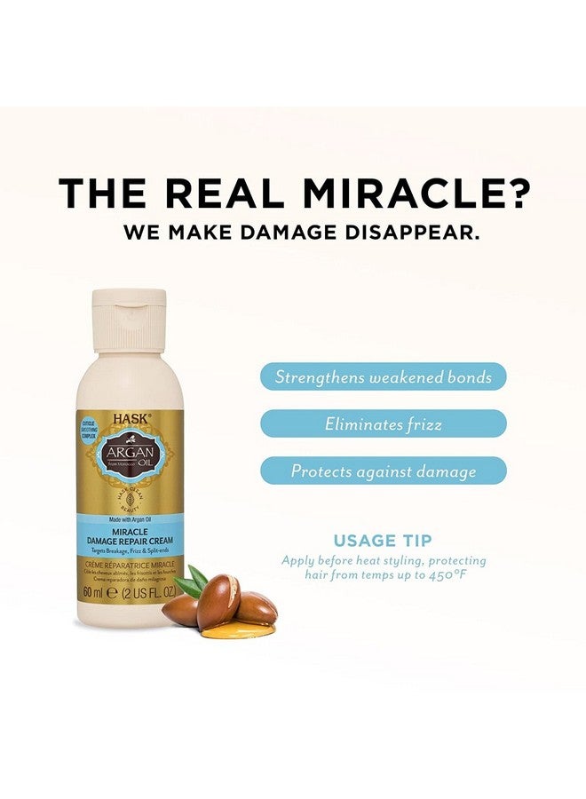 هاسك كريم هاسك أرغان أويل ميراكل لإصلاح الشعر التالف لجميع أنواع الشعر، آمن على اللون، خالٍ من الغلوتين والكبريتات والبارابين - Image 2