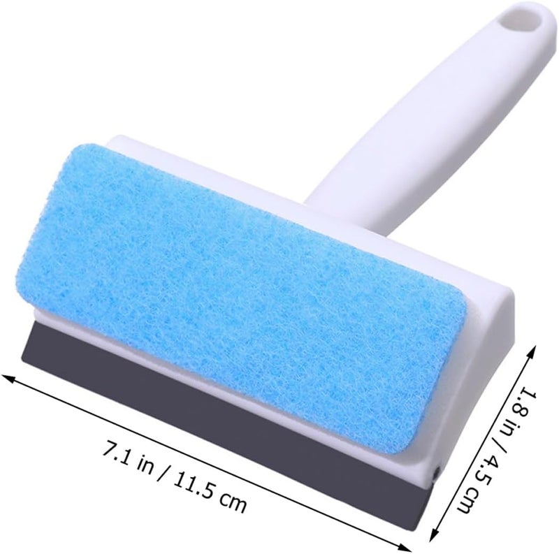 4pcs Window Cleaning Wiper and Glass Squeegee Set 2-in-1 Scrubber with Handle Water Scraper for Bathroom Tiles and Home Window Washing - Image 2