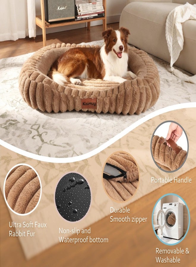KISIMUY Orthopedic Dog Bed, Washable Soft Furry Dog Beds Extra Large Dog - Image 5