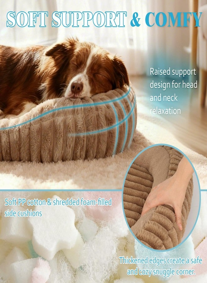 KISIMUY Orthopedic Dog Bed, Washable Soft Furry Dog Beds Extra Large Dog - Image 3