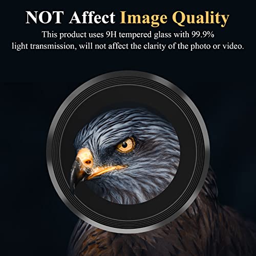 YWXTW for Samsung Galaxy S23 Ultra Camera Lens Protector, Tempered Glass Camera Screen Protector Individual Metal Ring Lens Cover for Galaxy S23 Ultra Accessories, 1 Set - Image 5