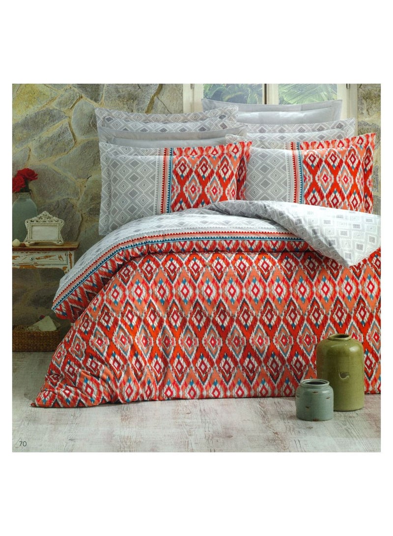 Family Bed Flat Bed sheet Set Cotton 4 pieces size 240 x 250 cm Model 164 from Family Bed - Image 1