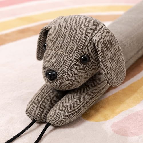 habibee 38 inch Door Draft Stopper for Bottom of Door to Avoid Noise or Cold Air, Decorative Dog Draft Blocker for Window, Cute Door Draft with Hanging Loops for Sweet Home Decor - Image 5