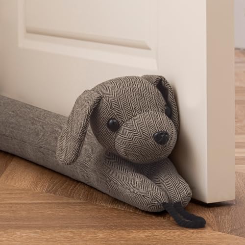 habibee 38 inch Door Draft Stopper for Bottom of Door to Avoid Noise or Cold Air, Decorative Dog Draft Blocker for Window, Cute Door Draft with Hanging Loops for Sweet Home Decor - Image 1
